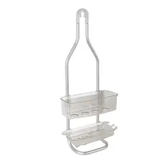 Idesign - Organizador para baño Zia de aluminio 12 x 24 x 57 centímetros