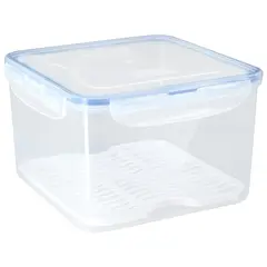 Just Home Collection - Contenedor de clip con rejilla plástico 3.7 litros