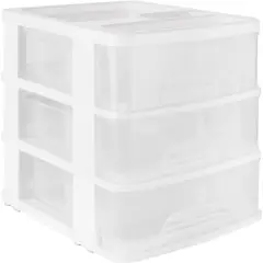 Rimax - Cajonera chica con 3 cajones color blanco