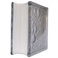 Foncer - Bloque de Vidrio Burbuja 19 x 19 x 8 cm.