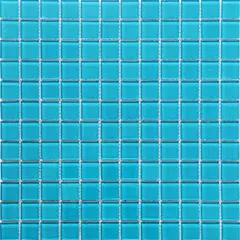 Holztek - Malla vidrio celeste 30 x 30 cm.