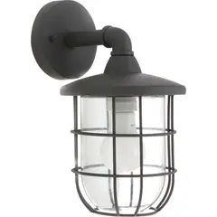 Just Home Collection - Arbotante Kyoto 60W negro 1luz E27 metal IP44 30cm