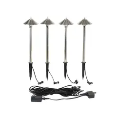 Just Home Collection - Pack 4 Estacas Solares Led IP44 50cm