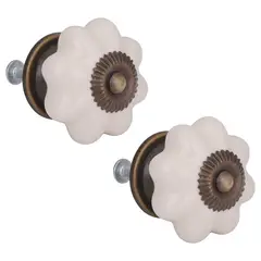 Fixser - Jaladera Gajos cer blanca bronce