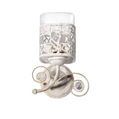 Just Home Collection - Arbotante Mazamitla 40W blanco 1luz E27 vidrio