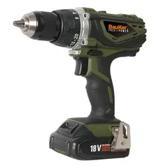 Bauker - Rotomartillo Inalambrico 1/2" 18V + 2 Baterias 2AH y Cargador