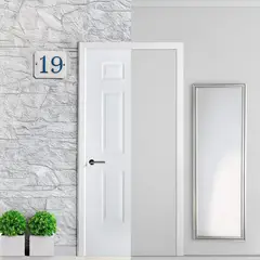 Multimarca - Puerta acero mixta 6 PNL 90 x 213 cm