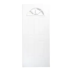 Mimsa - Puerta de Acero Media Luna de 80 x 213cm Blanco