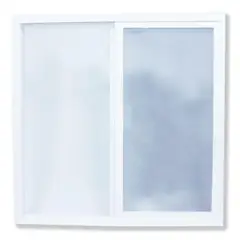 Holztek - Ventana PVC blanco 120 x 120 cm