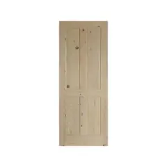 Madera Excel - Puerta de madera de Pino 4 paneles de 81 x 213 cm Natural