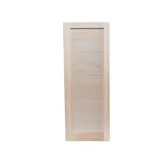 Madera Excel - Puerta de madera de Pino 1 panel de 71 x 213 cm Natural