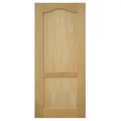 Madera Excel - Puerta de madera de Pino 2 paneles de 76 x 213 cm Natural