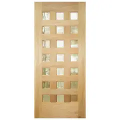 Madera Excel - Puerta de madera Suva de 86 x 213 cm Natural