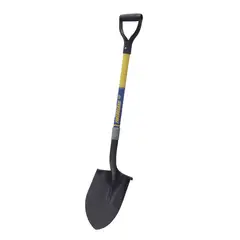Surtek - Pala redonda mango fibra vidrio puño plástico
