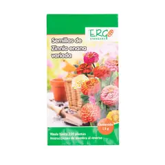 Ergo - Semillas de zinnia enana variada