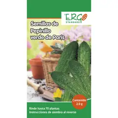 Ergo - Semillas de pepinillo verde de París