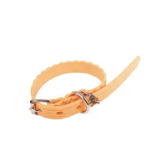 King Pet - Correa de caucho hipoalergénica chica naranja