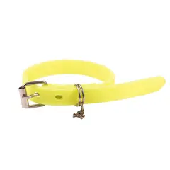 King Pet - Collar de caucho hipoalergénico chico amarillo