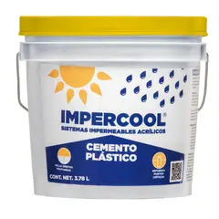 Impercool - Cemento Plástico Sellador y Resanador para Fisuras - 3.8 litros