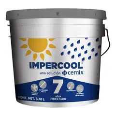 Impercool - Impermeabilizante Fibratado - 7 Años de 3.8 litros - Blanco