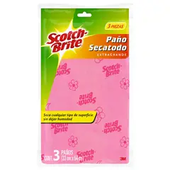 Scotchbrite - Paño Secatodo Scotch-Brite, 3 piezas