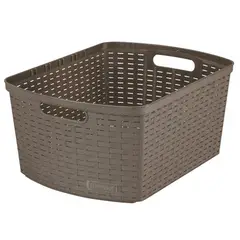 Rimax - Canasta shia alta de 12 lt café