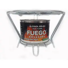 Fuego Envasado - Parrilla Sencilla con Lata de Alcohol