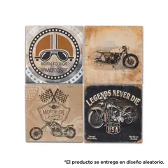Grupo Ceral - Cerámica Vintage Bike 20.3x20.3 cm, 1 pza