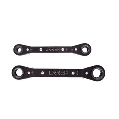 Urrea - Juego de 2 llaves de matraca 4 en 1, en pulgadas