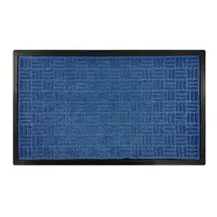 Just Home Collection - Tapete para entrada Crossroad de 45 x 75 cm Azul