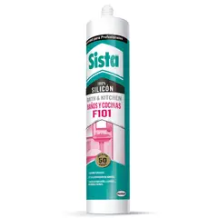 Sista - F101 Silicón Baños y Cocinas Blanco 300 ml