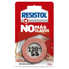 Resistol - No Más Clavos Cinta De Montaje 120 Kg