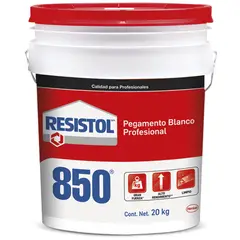 Resistol - 850 Pegamento Profesional Blanco 20 Kg
