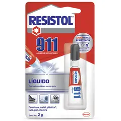 Resistol - 911 Pegamento Instantáneo Líquido 2 Gr