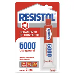 Resistol - 5000 Pegamento De Contacto Tubo 21 Ml