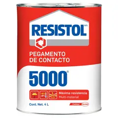 Resistol - 5000 Pegamento De Contacto Lata 4 L