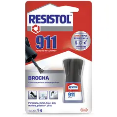 Resistol - 911 Pegamento Instantáneo Brocha 5 Gr