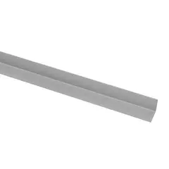 undefined - Ángulo 15 x 15 x 1 mm aluminio anodizado plata 1 m