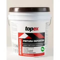 Topex - Pintura deportiva antiderrapante 19 L verde