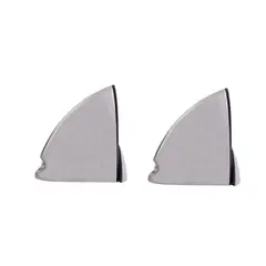 Dexter - Clip para vidrio templado con tornillo níquel satin 2 piezas