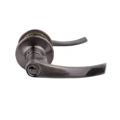 Dexter - Cerradura Manija Cuarzo c/Llave Latón Ant. Blister Pack