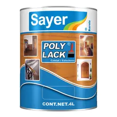 Sayerlack - Barniz Poliuretano Exterior Poly Lack 4 L Semimate