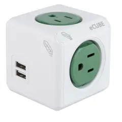 Iusa - Cubo Multicontacto 2 USB 4 Tomas