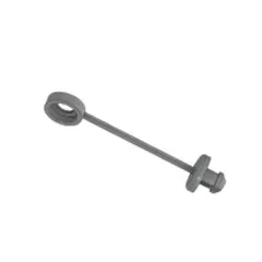 Mallalux - Broche para cinta plástica 500 piezas Blanco