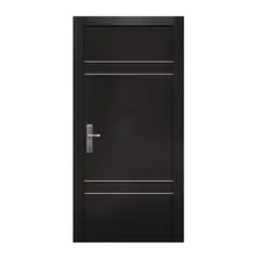 Serv Hogar - Puerta Seguridad Quatro Chocolate Derecha 95 x 215 cm