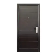 Serv Hogar - Puerta Seguridad Contempo Nogal Izquierda 96 x 215 cm