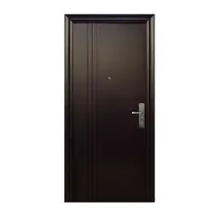 XE - Puerta de Seguridad 3 Líneas Chocolate Izquierda 95 x 213 cm