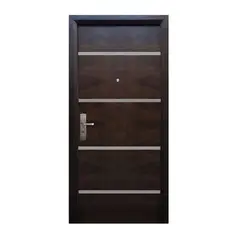 Serv Hogar - Puerta Seguridad Firenze Nogal Derecha 96 x 215 cm