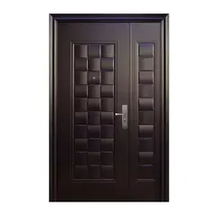 Serv Hogar - Puerta seguridad Luxury chocolate c/fijo izquierda 130 x 213 cm