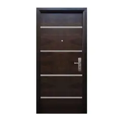 Serv Hogar - Puerta Seguridad Firenze Nogal Izquierda 96 x 215 cm